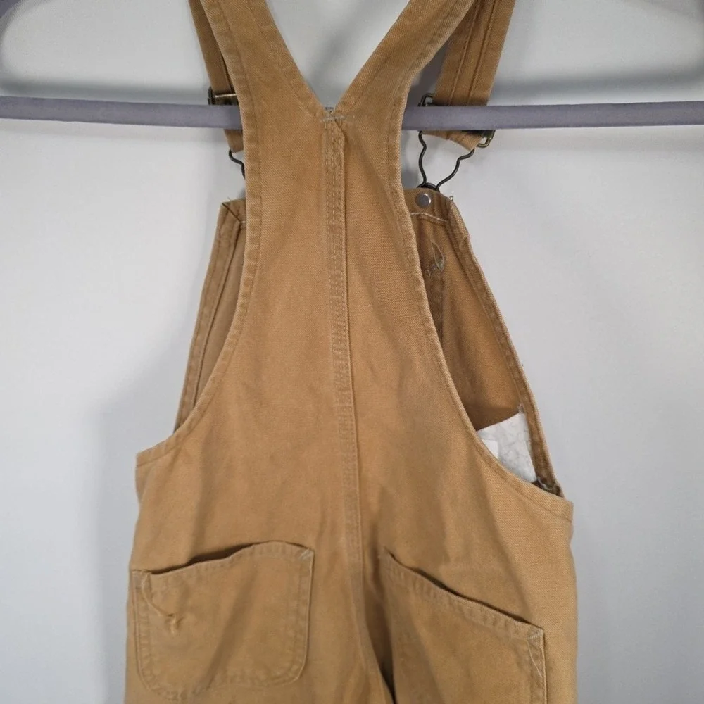 Carhartt Vintage Bibs Kids Double Knee  Please See Measurements‎ Tan Duck Canvas